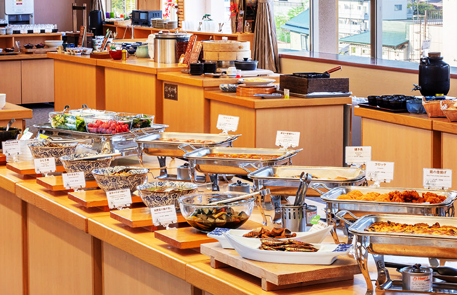 朝食和食ビュッフェ